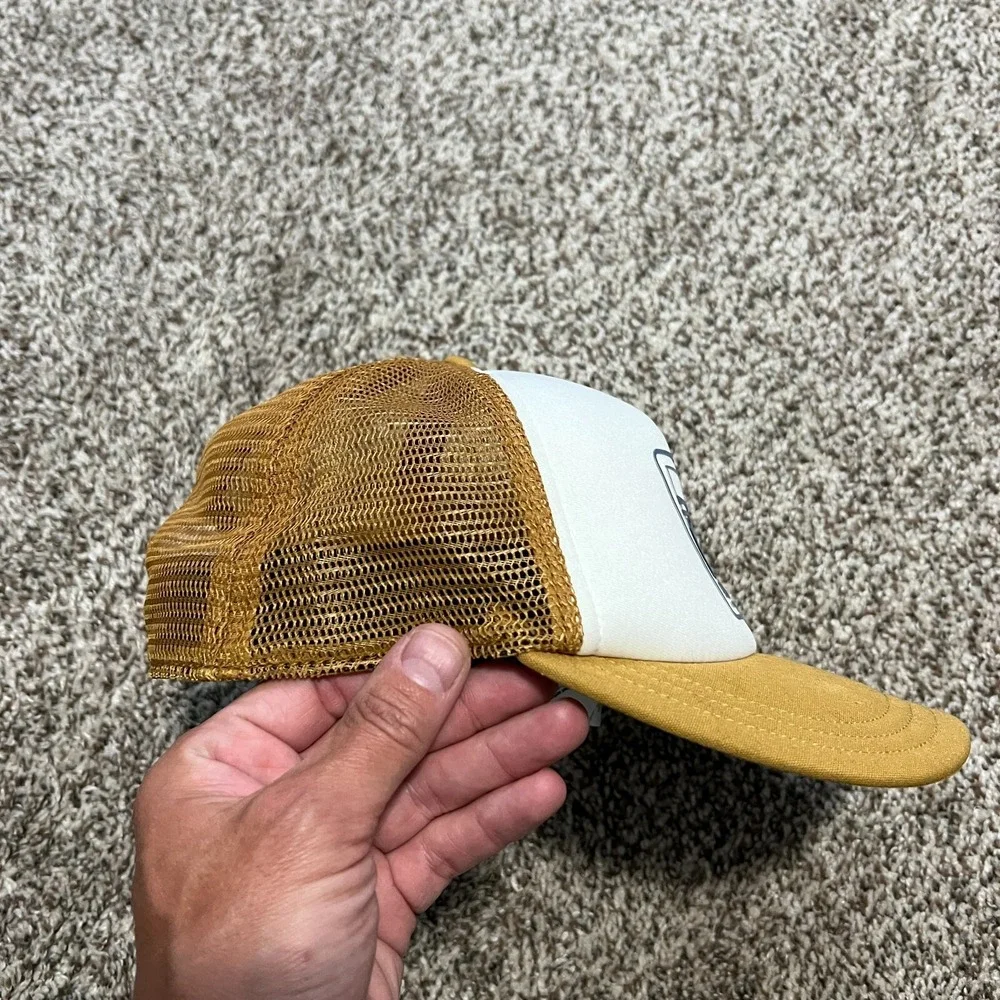 Patagonia Yellow SAVE OUR HOME PLANET TRUCKER HAT Hike Baseball Cap